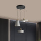 Industrial Geometric Multi Pendant 3 Lights Cement Hanging Ceiling Lamp in Grey with Round Canopy Clearhalo 'Ceiling Lights' 'Industrial Pendants' 'Industrial' 'Middle Century Pendants' 'Pendant Lights' 'Pendants' 'Tiffany' Lighting' 739236