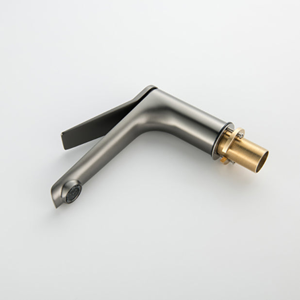 Circular Sink Faucet Scratch Resistant Single Lever Handle Vessel Sink Bathroom Faucet Clearhalo 'Bathroom Remodel & Bathroom Fixtures' 'Bathroom Sink Faucets' 'Bathroom Sinks & Faucet Components' 'bathroom_sink_faucets' 'Home Improvement' 'home_improvement' 'home_improvement_bathroom_sink_faucets' 7392383