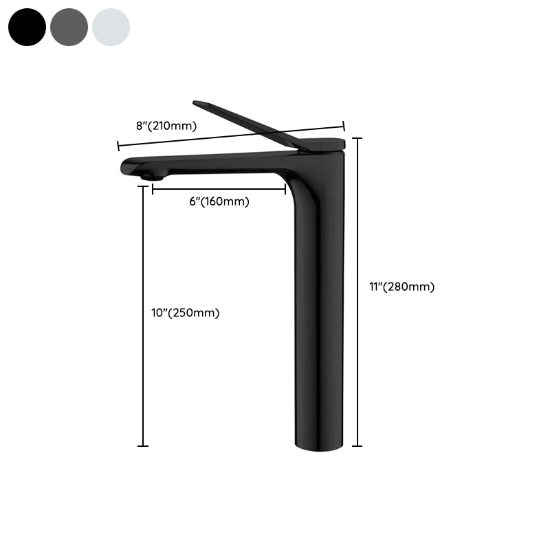 Circular Sink Faucet Scratch Resistant Single Lever Handle Vessel Sink Bathroom Faucet Clearhalo 'Bathroom Remodel & Bathroom Fixtures' 'Bathroom Sink Faucets' 'Bathroom Sinks & Faucet Components' 'bathroom_sink_faucets' 'Home Improvement' 'home_improvement' 'home_improvement_bathroom_sink_faucets' 7392389