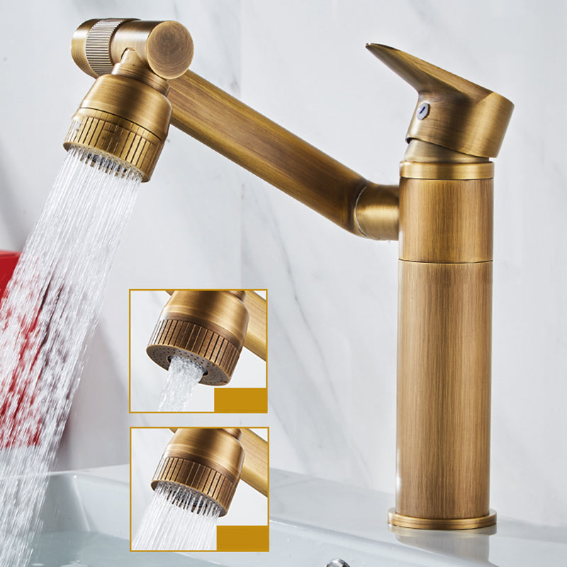 Vintage Wide Spread Bathroom Faucet Farmhouse Lever Lavatory Faucet 7.9" Clearhalo 'Bathroom Remodel & Bathroom Fixtures' 'Bathroom Sink Faucets' 'Bathroom Sinks & Faucet Components' 'bathroom_sink_faucets' 'Home Improvement' 'home_improvement' 'home_improvement_bathroom_sink_faucets' 7392406