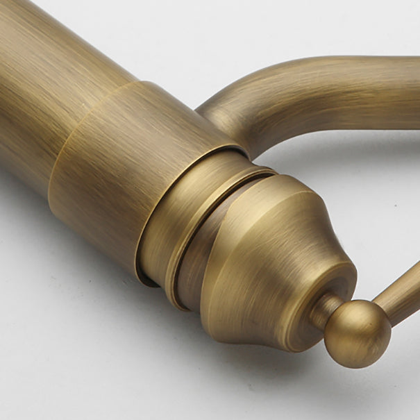 Vintage Wide Spread Bathroom Faucet Farmhouse Lever Lavatory Faucet Clearhalo 'Bathroom Remodel & Bathroom Fixtures' 'Bathroom Sink Faucets' 'Bathroom Sinks & Faucet Components' 'bathroom_sink_faucets' 'Home Improvement' 'home_improvement' 'home_improvement_bathroom_sink_faucets' 7392418