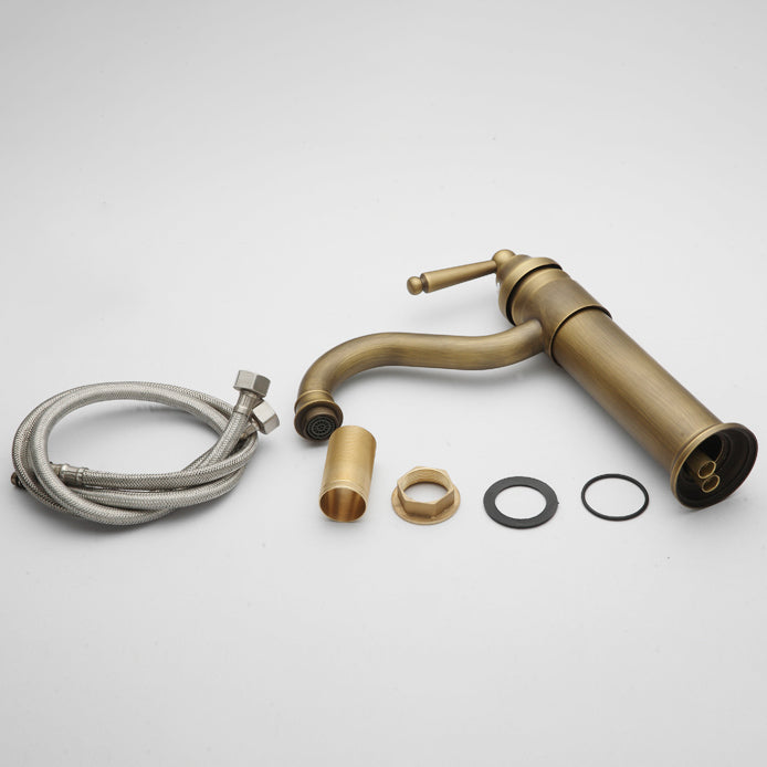 Vintage Wide Spread Bathroom Faucet Farmhouse Lever Lavatory Faucet Clearhalo 'Bathroom Remodel & Bathroom Fixtures' 'Bathroom Sink Faucets' 'Bathroom Sinks & Faucet Components' 'bathroom_sink_faucets' 'Home Improvement' 'home_improvement' 'home_improvement_bathroom_sink_faucets' 7392419