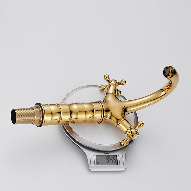 Vintage Wide Spread Bathroom Faucet Industrial Lever Vanity Sink Faucet Clearhalo 'Bathroom Remodel & Bathroom Fixtures' 'Bathroom Sink Faucets' 'Bathroom Sinks & Faucet Components' 'bathroom_sink_faucets' 'Home Improvement' 'home_improvement' 'home_improvement_bathroom_sink_faucets' 7392437