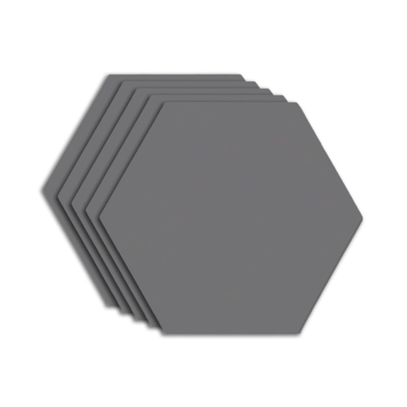 Contemporary Style Waterproof Floor Tile Straight Edge Hexagon Floor Tile Dark Gray Clearhalo 'Floor Tiles & Wall Tiles' 'floor_tiles_wall_tiles' 'Flooring 'Home Improvement' 'home_improvement' 'home_improvement_floor_tiles_wall_tiles' Walls and Ceiling' 7392445