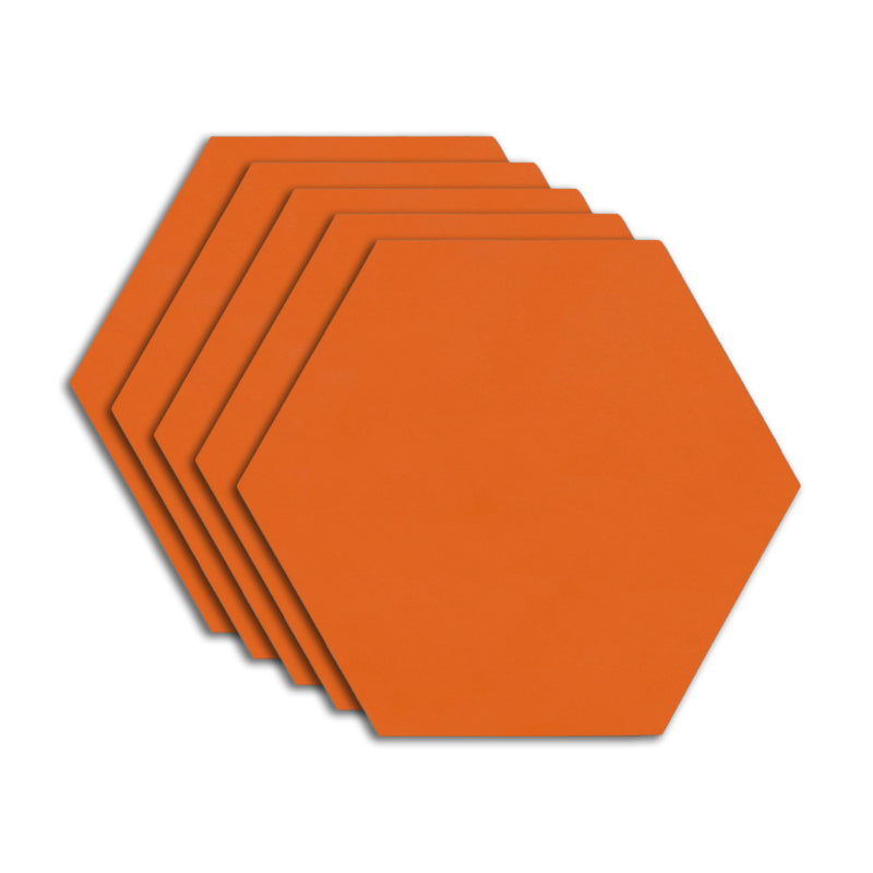 Contemporary Style Waterproof Floor Tile Straight Edge Hexagon Floor Tile Orange Red Clearhalo 'Floor Tiles & Wall Tiles' 'floor_tiles_wall_tiles' 'Flooring 'Home Improvement' 'home_improvement' 'home_improvement_floor_tiles_wall_tiles' Walls and Ceiling' 7392458