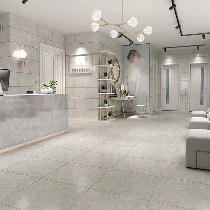 Water Resistant Plastic Floor Stone Look Square Edge Floor Tile Off-White Clearhalo 'Flooring 'Home Improvement' 'home_improvement' 'home_improvement_vinyl_flooring' 'Vinyl Flooring' 'vinyl_flooring' Walls and Ceiling' 7392481