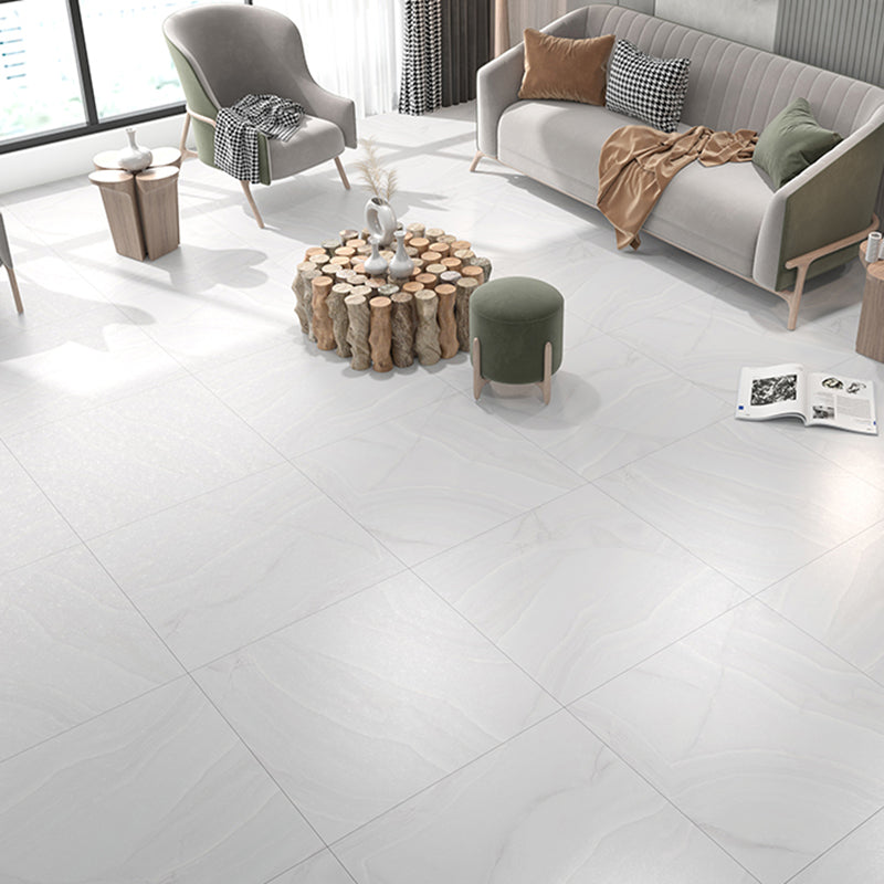Water Resistant Plastic Floor Stone Look Square Edge Floor Tile Pearl White Clearhalo 'Flooring 'Home Improvement' 'home_improvement' 'home_improvement_vinyl_flooring' 'Vinyl Flooring' 'vinyl_flooring' Walls and Ceiling' 7392498