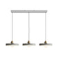 3-Light Multi Pendant Light Vintage Restaurant Hanging Lamp Kit with Bell/Cone/Drum Cement Shade in Grey, 3"/5"/6" Height Clearhalo 'Ceiling Lights' 'Industrial Pendants' 'Industrial' 'Middle Century Pendants' 'Pendant Lights' 'Pendants' 'Tiffany' Lighting' 739270