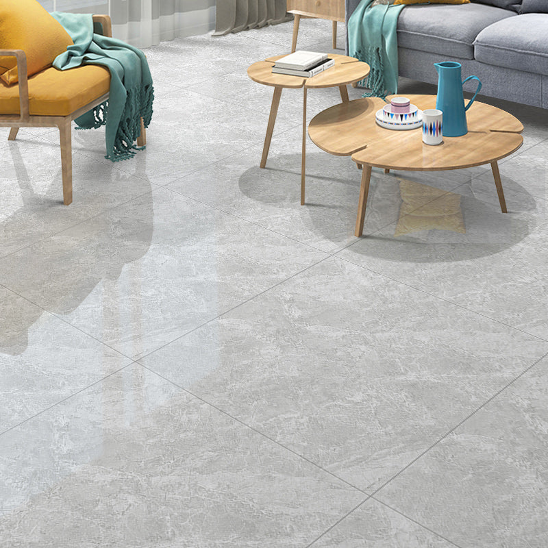 Modern Peel and Stick Tiles PVC Wallpaper for Floor and Wall Pewter 23.6" x 23.6" 9-Piece Set Clearhalo 'Flooring 'Home Improvement' 'home_improvement' 'home_improvement_peel_stick_blacksplash' 'Peel & Stick Backsplash Tile' 'peel_stick_blacksplash' 'Walls & Ceilings' Walls and Ceiling' 7393558