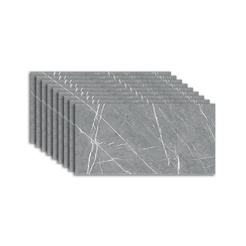 Modern Peel and Stick Tiles PVC Wallpaper for Floor and Wall Smoke Gray 11.8" x 23.6" 18-Piece Set Clearhalo 'Flooring 'Home Improvement' 'home_improvement' 'home_improvement_peel_stick_blacksplash' 'Peel & Stick Backsplash Tile' 'peel_stick_blacksplash' 'Walls & Ceilings' Walls and Ceiling' 7393567