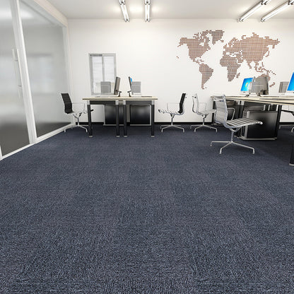 Square Carpet Tiles Multi Level Loop Glue Down Non-Skid Carpet Tile for Foyer Grey 40-Piece Set Clearhalo 'Carpet Tiles & Carpet Squares' 'carpet_tiles_carpet_squares' 'Flooring 'Home Improvement' 'home_improvement' 'home_improvement_carpet_tiles_carpet_squares' Walls and Ceiling' 7393601