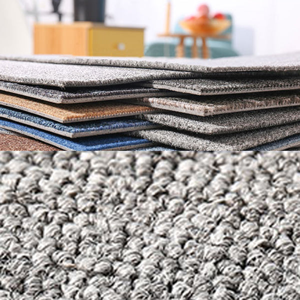 Square Carpet Tiles Multi Level Loop Glue Down Non-Skid Carpet Tile for Foyer Clearhalo 'Carpet Tiles & Carpet Squares' 'carpet_tiles_carpet_squares' 'Flooring 'Home Improvement' 'home_improvement' 'home_improvement_carpet_tiles_carpet_squares' Walls and Ceiling' 7393608