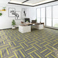 Square Carpet Tiles Multi Level Loop Glue Down Non-Skid Carpet Tile for Foyer Fluorescent Yellow 40-Piece Set Asphalt Clearhalo 'Carpet Tiles & Carpet Squares' 'carpet_tiles_carpet_squares' 'Flooring 'Home Improvement' 'home_improvement' 'home_improvement_carpet_tiles_carpet_squares' Walls and Ceiling' 7393619