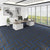 Square Carpet Tiles Multi Level Loop Glue Down Non-Skid Carpet Tile for Foyer Dark Blue 40-Piece Set Asphalt Clearhalo 'Carpet Tiles & Carpet Squares' 'carpet_tiles_carpet_squares' 'Flooring 'Home Improvement' 'home_improvement' 'home_improvement_carpet_tiles_carpet_squares' Walls and Ceiling' 7393624