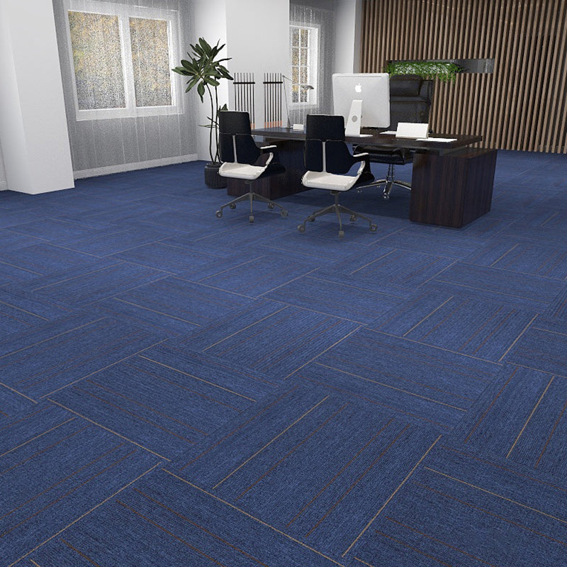 Square Carpet Tiles Multi Level Loop Glue Down Non-Skid Carpet Tile for Foyer Light Gray-Black 40-Piece Set Clearhalo 'Carpet Tiles & Carpet Squares' 'carpet_tiles_carpet_squares' 'Flooring 'Home Improvement' 'home_improvement' 'home_improvement_carpet_tiles_carpet_squares' Walls and Ceiling' 7393629