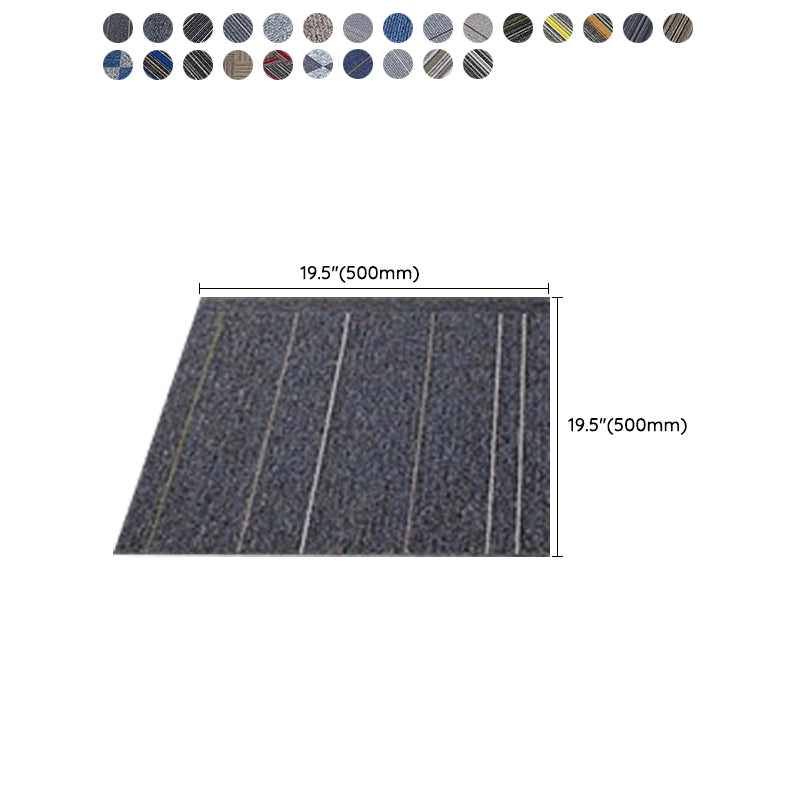 Square Carpet Tiles Multi Level Loop Glue Down Non-Skid Carpet Tile for Foyer Clearhalo 'Carpet Tiles & Carpet Squares' 'carpet_tiles_carpet_squares' 'Flooring 'Home Improvement' 'home_improvement' 'home_improvement_carpet_tiles_carpet_squares' Walls and Ceiling' 7393633