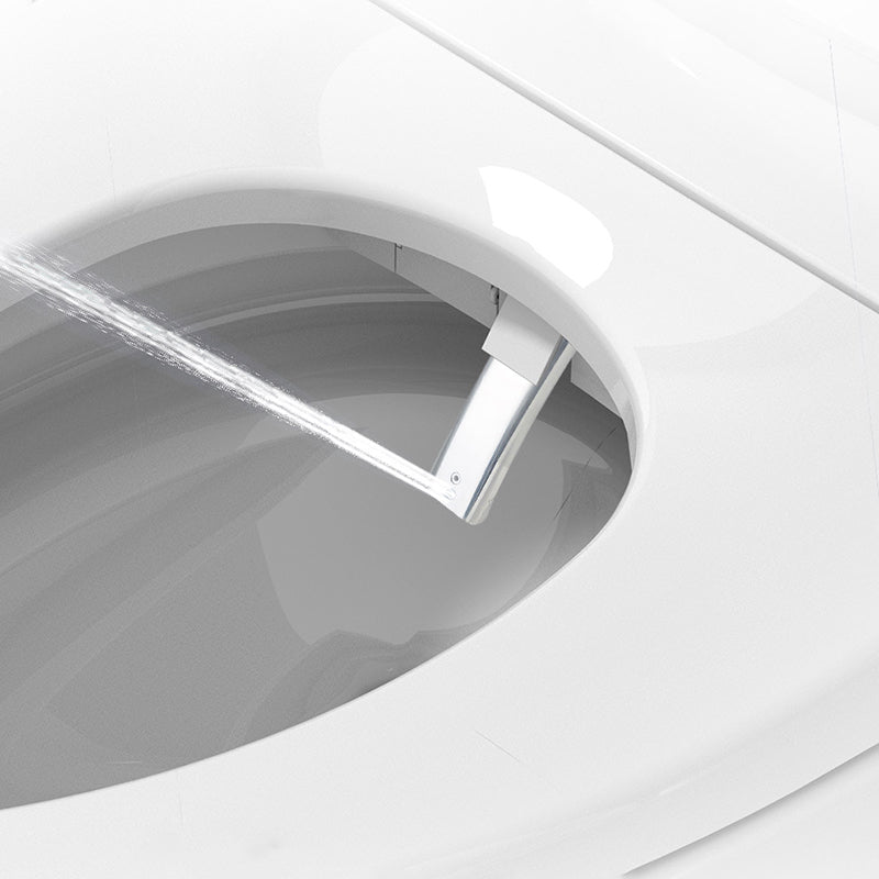 Round Antimicrobial Toilet Seat Bidet Ceramic White Vitreous China Bidets Clearhalo 'Bathroom Remodel & Bathroom Fixtures' 'Bidets' 'Home Improvement' 'home_improvement' 'home_improvement_bidets' 'Toilets & Bidets' 7393915