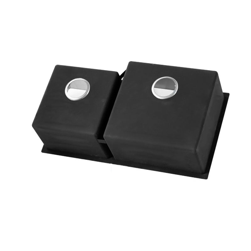 Stainless Steel Kitchen Sink Contemporary Double Bowl Kitchen Sink Clearhalo 'Home Improvement' 'home_improvement' 'home_improvement_kitchen_sinks' 'Kitchen Remodel & Kitchen Fixtures' 'Kitchen Sinks & Faucet Components' 'Kitchen Sinks' 'kitchen_sinks' 7393947