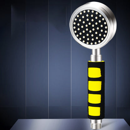 Modern Aluminium Hand Shower Water Efficient Wall-Mount Hand Shower Silver Hand Shower Hose not included Clearhalo 'Bathroom Remodel & Bathroom Fixtures' 'Home Improvement' 'home_improvement' 'home_improvement_shower_heads' 'Shower Heads' 'shower_heads' 'Showers & Bathtubs Plumbing' 'Showers & Bathtubs' 7394043