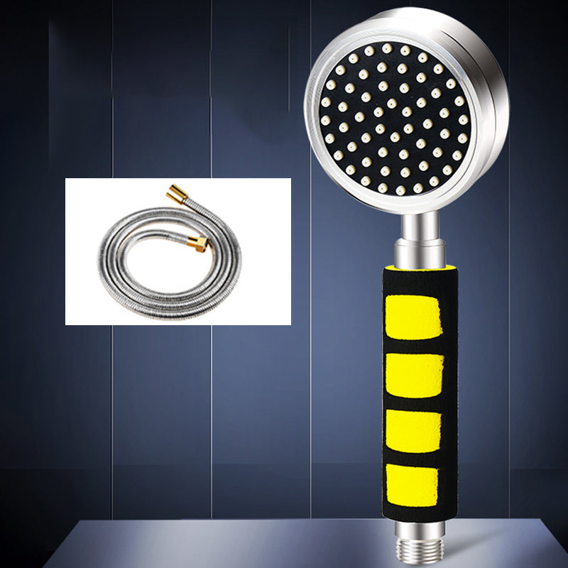 Modern Aluminium Hand Shower Water Efficient Wall-Mount Hand Shower Silver Shower Head with Hose Clearhalo 'Bathroom Remodel & Bathroom Fixtures' 'Home Improvement' 'home_improvement' 'home_improvement_shower_heads' 'Shower Heads' 'shower_heads' 'Showers & Bathtubs Plumbing' 'Showers & Bathtubs' 7394046