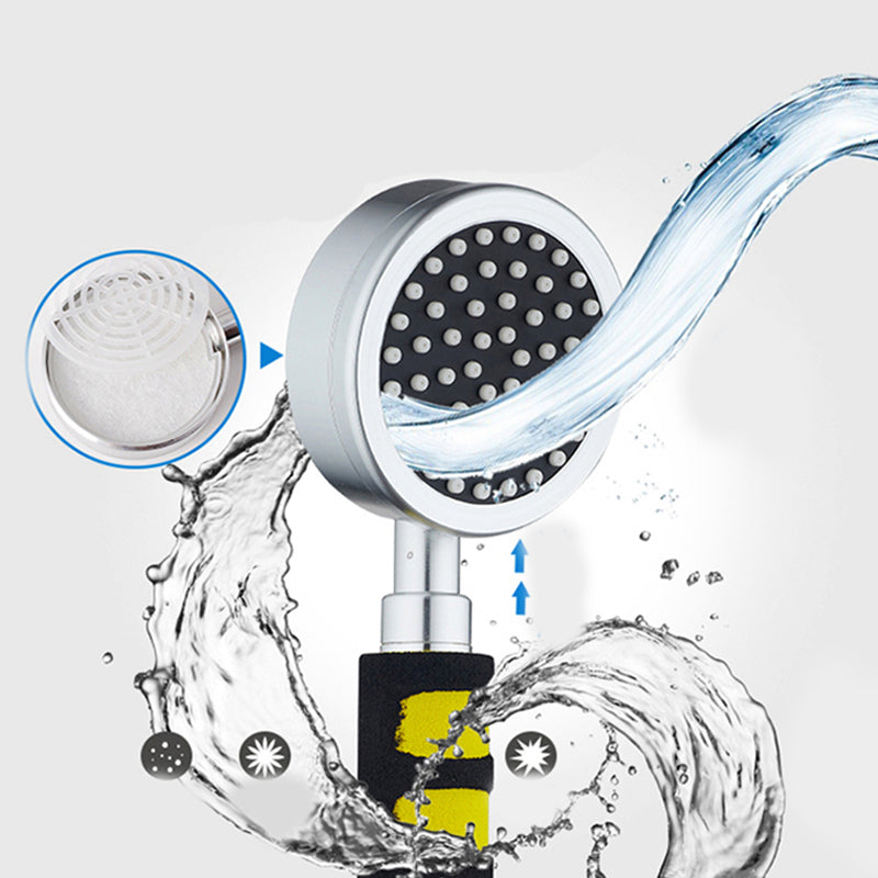 Modern Aluminium Hand Shower Water Efficient Wall-Mount Hand Shower Clearhalo 'Bathroom Remodel & Bathroom Fixtures' 'Home Improvement' 'home_improvement' 'home_improvement_shower_heads' 'Shower Heads' 'shower_heads' 'Showers & Bathtubs Plumbing' 'Showers & Bathtubs' 7394053