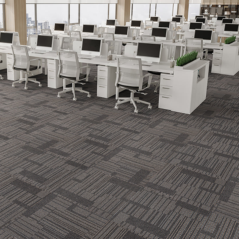 Indoor Carpet Tile Level Loop Non-Skid Carpet Tiles with Waterproof Brown 40-Piece Set Clearhalo 'Carpet Tiles & Carpet Squares' 'carpet_tiles_carpet_squares' 'Flooring 'Home Improvement' 'home_improvement' 'home_improvement_carpet_tiles_carpet_squares' Walls and Ceiling' 7394071