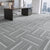 Indoor Carpet Tile Level Loop Non-Skid Carpet Tiles with Waterproof Gray/ White/ Gray 40-Piece Set Clearhalo 'Carpet Tiles & Carpet Squares' 'carpet_tiles_carpet_squares' 'Flooring 'Home Improvement' 'home_improvement' 'home_improvement_carpet_tiles_carpet_squares' Walls and Ceiling' 7394075