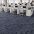Indoor Carpet Tile Level Loop Non-Skid Carpet Tiles with Waterproof Dark Denim Blue 40-Piece Set Clearhalo 'Carpet Tiles & Carpet Squares' 'carpet_tiles_carpet_squares' 'Flooring 'Home Improvement' 'home_improvement' 'home_improvement_carpet_tiles_carpet_squares' Walls and Ceiling' 7394085