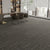 Indoor Carpet Tile Level Loop Non-Skid Carpet Tiles with Waterproof Dark Gray-White 40-Piece Set Clearhalo 'Carpet Tiles & Carpet Squares' 'carpet_tiles_carpet_squares' 'Flooring 'Home Improvement' 'home_improvement' 'home_improvement_carpet_tiles_carpet_squares' Walls and Ceiling' 7394094