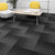 Indoor Carpet Tile Level Loop Non-Skid Carpet Tiles with Waterproof Light Gray-Black 40-Piece Set Clearhalo 'Carpet Tiles & Carpet Squares' 'carpet_tiles_carpet_squares' 'Flooring 'Home Improvement' 'home_improvement' 'home_improvement_carpet_tiles_carpet_squares' Walls and Ceiling' 7394099