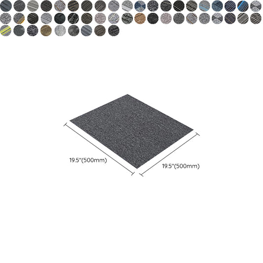 Indoor Carpet Tile Level Loop Non-Skid Carpet Tiles with Waterproof Clearhalo 'Carpet Tiles & Carpet Squares' 'carpet_tiles_carpet_squares' 'Flooring 'Home Improvement' 'home_improvement' 'home_improvement_carpet_tiles_carpet_squares' Walls and Ceiling' 7394116