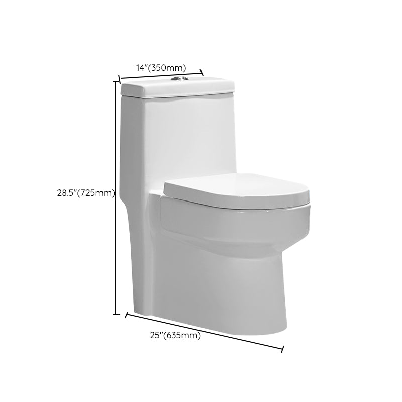 Floor Mounted Urine Toilet One Piece Toilet Modern Porcelain Toilet Bowl Clearhalo 'Bathroom Remodel & Bathroom Fixtures' 'Home Improvement' 'home_improvement' 'home_improvement_toilets' 'Toilets & Bidets' 'Toilets' 7394873