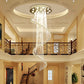 Spiral Waterfall Stairway Multi-Pendant Contemporary Clear Crystal Ball 5-Bulb Suspension Lamp Clearhalo 'Ceiling Lights' 'Modern Pendants' 'Modern' 'Pendant Lights' 'Pendants' Lighting' 739546