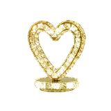 Metal Chrome Finish Night Table Light Loving Heart/Round LED Modernism Night Lamp with Crystal Accent for Bedside Clearhalo 'Lamps' 'Table Lamps' Lighting' 739568