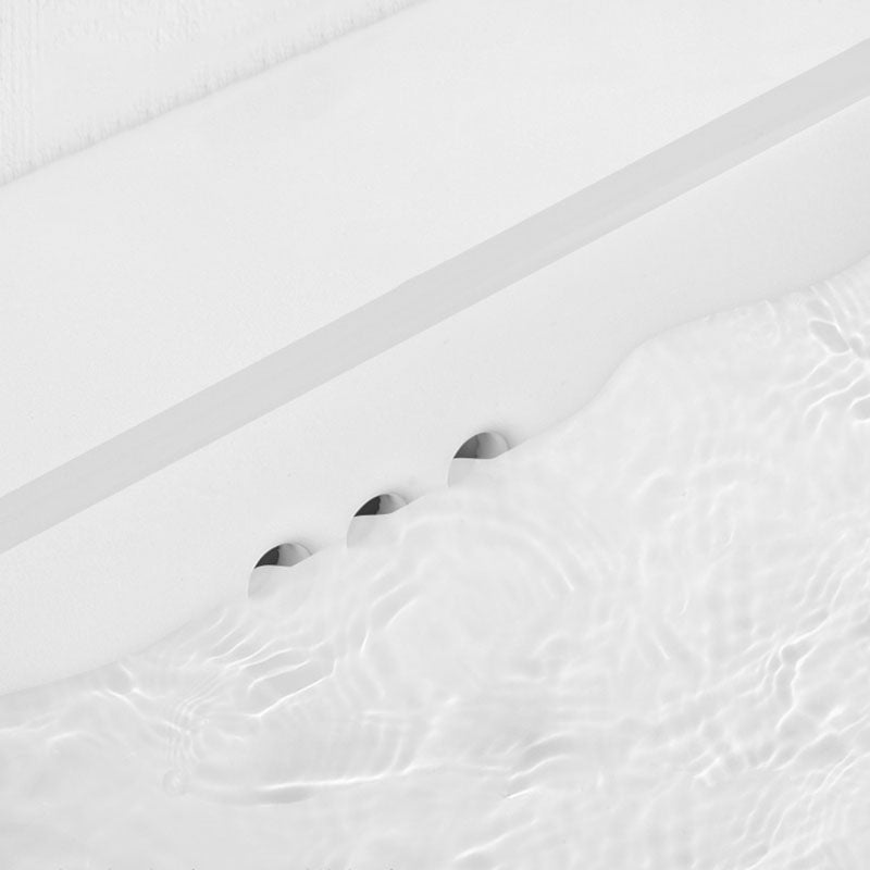 Bathroom Sink Ceramic Pull-out Faucet White Rectangular Washroom Sink Clearhalo 'Bathroom Remodel & Bathroom Fixtures' 'Bathroom Sinks & Faucet Components' 'Bathroom Sinks' 'bathroom_sink' 'Home Improvement' 'home_improvement' 'home_improvement_bathroom_sink' 7395950