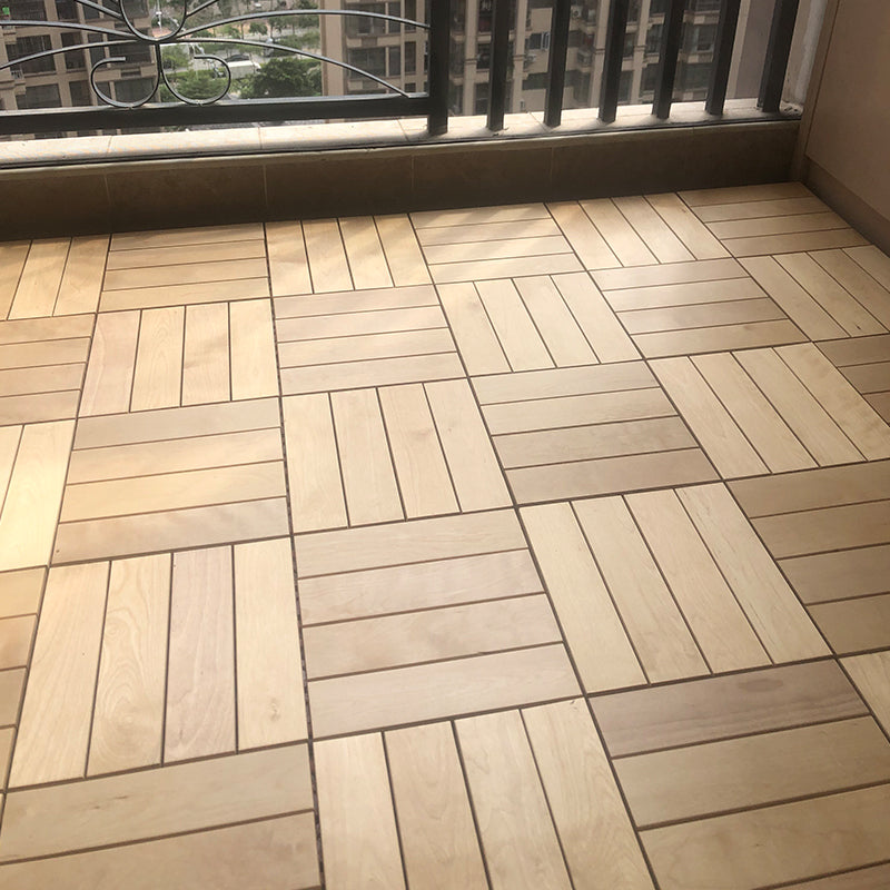 Tradition Hardwood Flooring Solid Wood Square Hardwood Deck Tiles Beige Clearhalo 'Flooring 'Hardwood Flooring' 'hardwood_flooring' 'Home Improvement' 'home_improvement' 'home_improvement_hardwood_flooring' Walls and Ceiling' 7396001