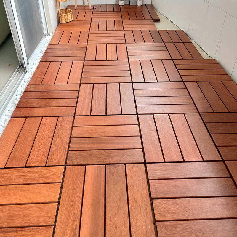 Tradition Hardwood Flooring Solid Wood Square Hardwood Deck Tiles Red Clearhalo 'Flooring 'Hardwood Flooring' 'hardwood_flooring' 'Home Improvement' 'home_improvement' 'home_improvement_hardwood_flooring' Walls and Ceiling' 7396010