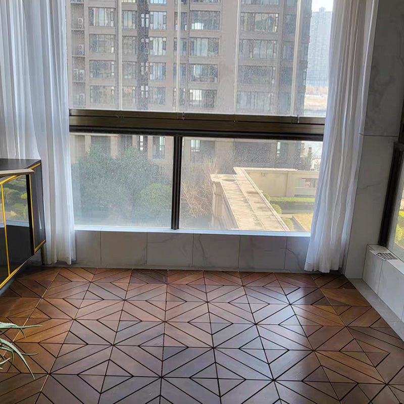 Solid Hardwood Flooring Tradition Square Hardwood Deck Tiles Coffee 96.8 sq ft. - 99 Pieces Clearhalo 'Flooring 'Hardwood Flooring' 'hardwood_flooring' 'Home Improvement' 'home_improvement' 'home_improvement_hardwood_flooring' Walls and Ceiling' 7396018