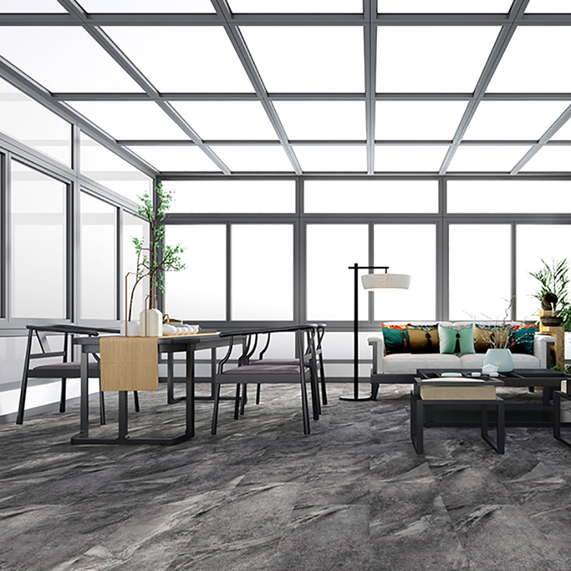 Contemporary Laminate Tongue and Groove Locking Slip Resistant Waterproof Black-Gray Clearhalo 'Flooring 'Home Improvement' 'home_improvement' 'home_improvement_laminate_flooring' 'Laminate Flooring' 'laminate_flooring' Walls and Ceiling' 7396807