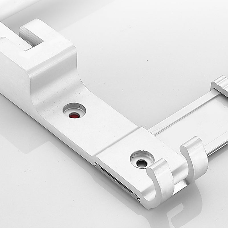 Modern Bathroom Accessories Hardware Set White Metal Bathroom Accessory Kit Clearhalo 'Bathroom Hardware Sets' 'Bathroom Hardware' 'Bathroom Remodel & Bathroom Fixtures' 'bathroom_hardware_sets' 'Home Improvement' 'home_improvement' 'home_improvement_bathroom_hardware_sets' 7397062