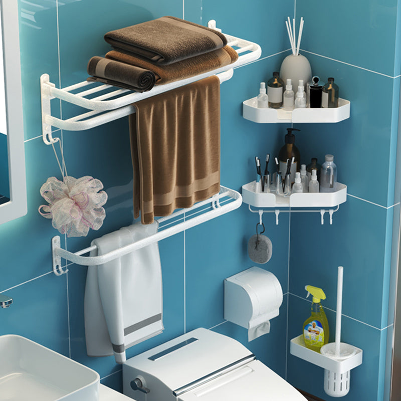 Modern Bathroom Hardware Set White Metal Bathroom Accessory Kit Clearhalo 'Bathroom Hardware Sets' 'Bathroom Hardware' 'Bathroom Remodel & Bathroom Fixtures' 'bathroom_hardware_sets' 'Home Improvement' 'home_improvement' 'home_improvement_bathroom_hardware_sets' 7397107