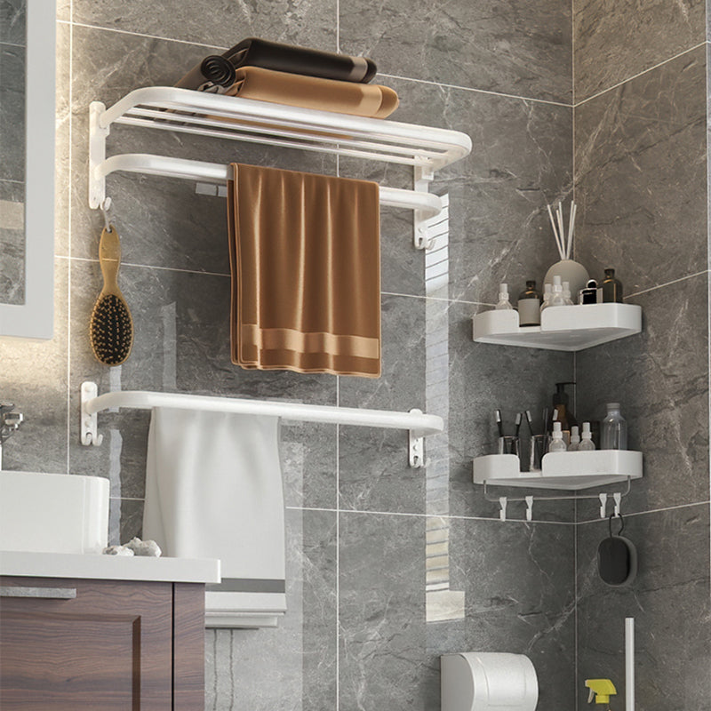 Modern Bathroom Hardware Set White Metal Bathroom Accessory Kit Clearhalo 'Bathroom Hardware Sets' 'Bathroom Hardware' 'Bathroom Remodel & Bathroom Fixtures' 'bathroom_hardware_sets' 'Home Improvement' 'home_improvement' 'home_improvement_bathroom_hardware_sets' 7397109