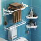 Modern Bathroom Hardware Set White Metal Bathroom Accessory Kit 4-Piece Set (Triangular Bath Shelf) Clearhalo 'Bathroom Hardware Sets' 'Bathroom Hardware' 'Bathroom Remodel & Bathroom Fixtures' 'bathroom_hardware_sets' 'Home Improvement' 'home_improvement' 'home_improvement_bathroom_hardware_sets' 7397110