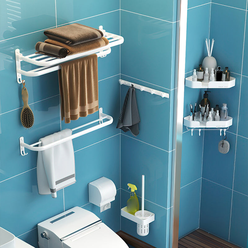 Modern Bathroom Hardware Set White Metal Bathroom Accessory Kit Clearhalo 'Bathroom Hardware Sets' 'Bathroom Hardware' 'Bathroom Remodel & Bathroom Fixtures' 'bathroom_hardware_sets' 'Home Improvement' 'home_improvement' 'home_improvement_bathroom_hardware_sets' 7397111