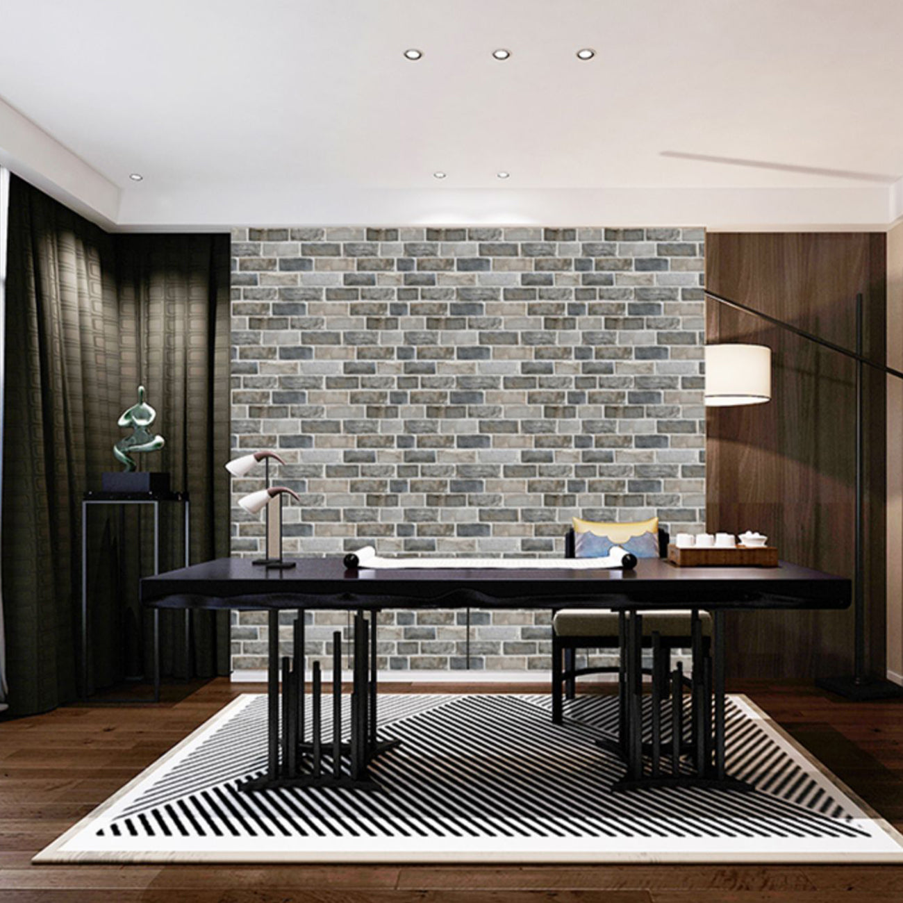 3D Backsplash Panels Contemporary PVC Backsplash Panels with Waterproof Clearhalo 'Flooring 'Home Improvement' 'home_improvement' 'home_improvement_wall_paneling' 'Wall Paneling' 'wall_paneling' 'Walls & Ceilings' Walls and Ceiling' 7397349