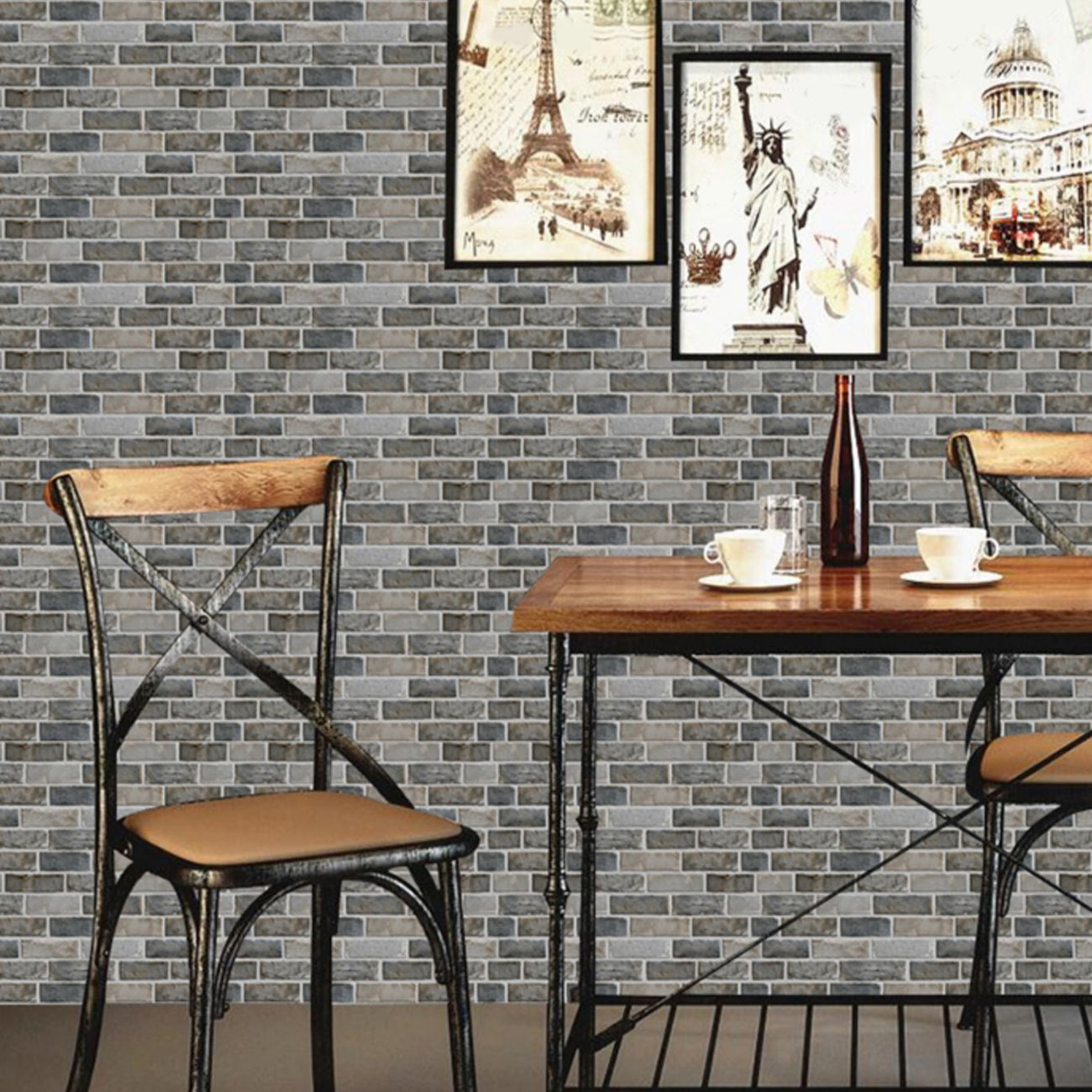 3D Backsplash Panels Contemporary PVC Backsplash Panels with Waterproof Clearhalo 'Flooring 'Home Improvement' 'home_improvement' 'home_improvement_wall_paneling' 'Wall Paneling' 'wall_paneling' 'Walls & Ceilings' Walls and Ceiling' 7397350