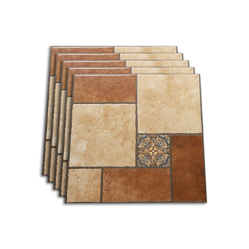 Square Singular Tile American Classic Slip Resistant Outdoor Floor Tile Brown Clearhalo 'Floor Tiles & Wall Tiles' 'floor_tiles_wall_tiles' 'Flooring 'Home Improvement' 'home_improvement' 'home_improvement_floor_tiles_wall_tiles' Walls and Ceiling' 7397429