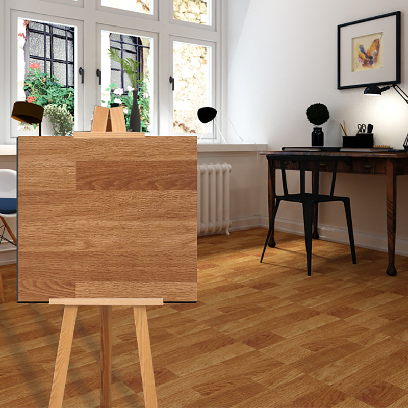 Square Scratch Resistant Plastic floor Water Resistant Floor Tile Yellow-Brown Clearhalo 'Flooring 'Home Improvement' 'home_improvement' 'home_improvement_vinyl_flooring' 'Vinyl Flooring' 'vinyl_flooring' Walls and Ceiling' 7398176