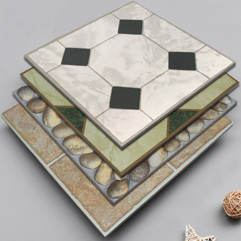 Square Scratch Resistant Plastic floor Water Resistant Floor Tile Clearhalo 'Flooring 'Home Improvement' 'home_improvement' 'home_improvement_vinyl_flooring' 'Vinyl Flooring' 'vinyl_flooring' Walls and Ceiling' 7398177