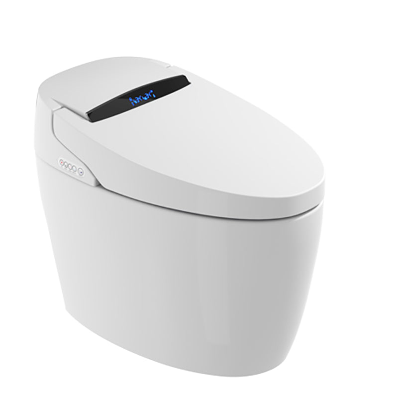 Temperature Control Floor Mount Bidet Elongated Smart Bidet in White No Clearhalo 'Bathroom Remodel & Bathroom Fixtures' 'Bidets' 'Home Improvement' 'home_improvement' 'home_improvement_bidets' 'Toilets & Bidets' 7398504
